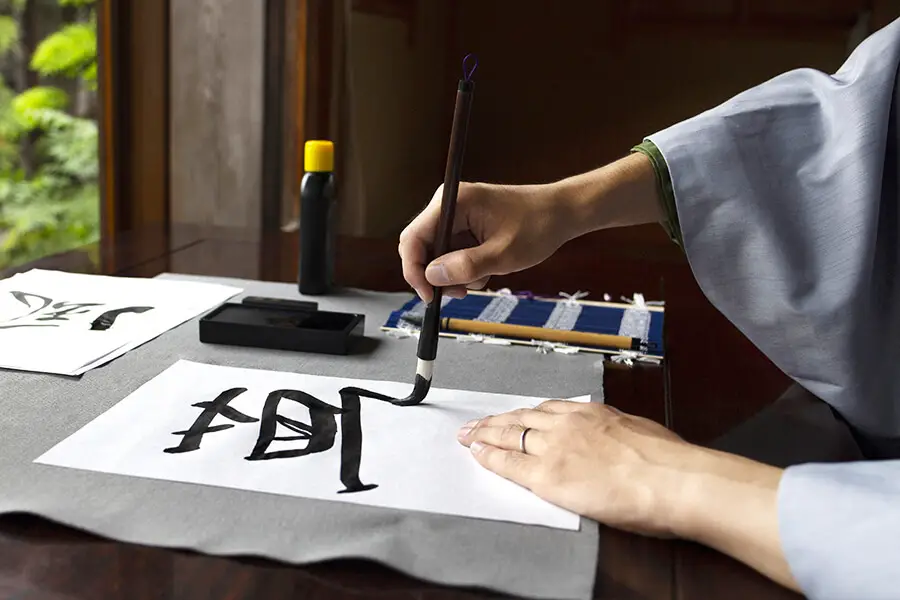écriture washi calligraphie japonaise