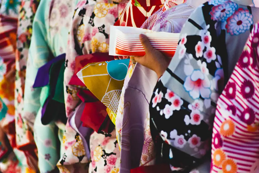 coloris kimono japonais