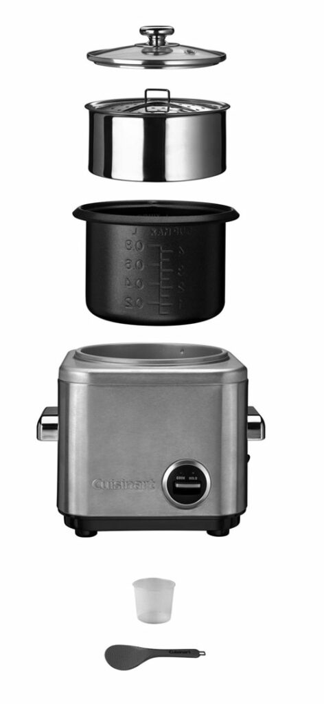 Le Cuisinart CRC400E et ses différents accessoires