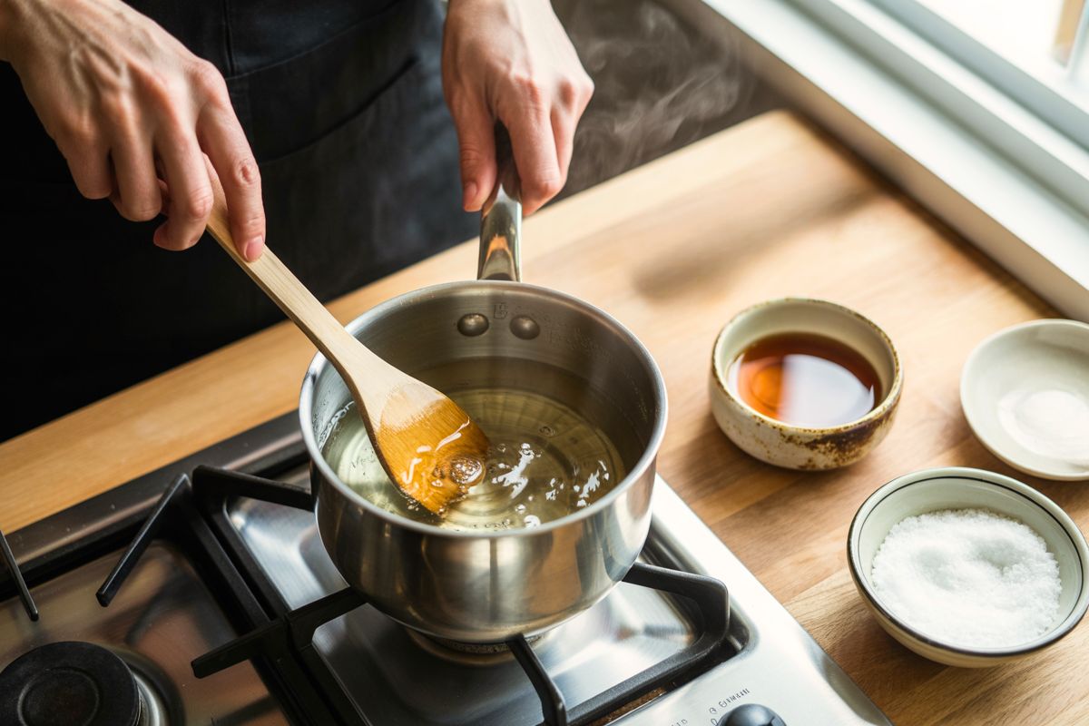 cuisson assaisonnement vinaigre riz casserole