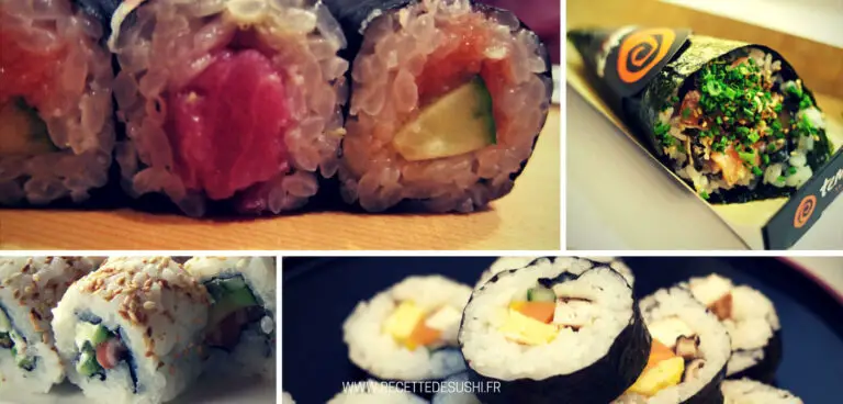Les différents types de maki sushi