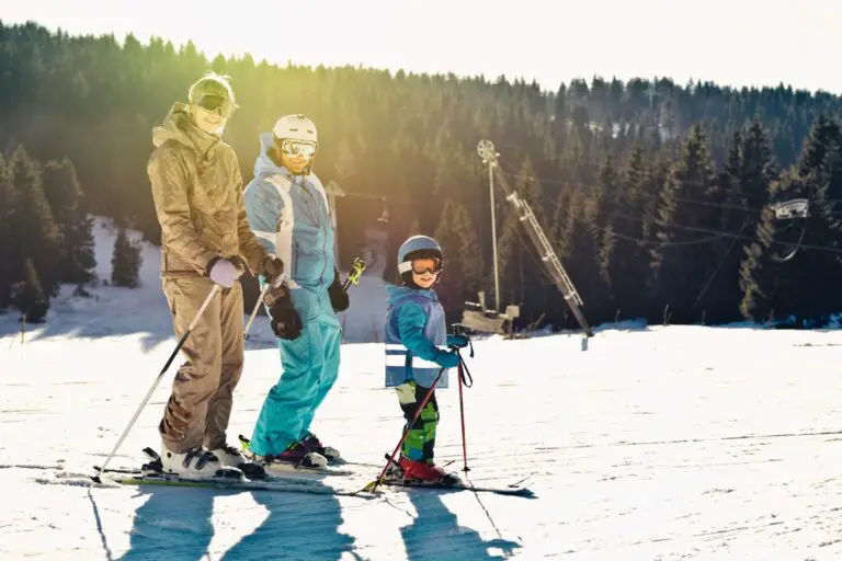 famille ski au japon