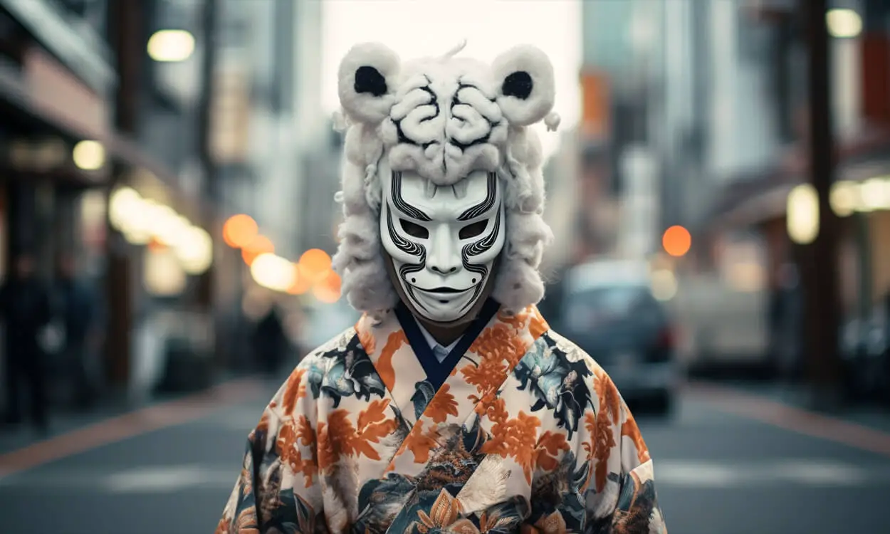 masque japonais festival