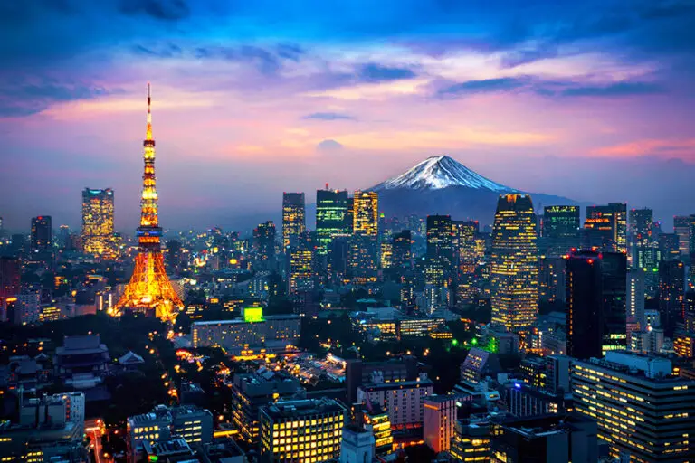 paysage tokyo mont fuji japon