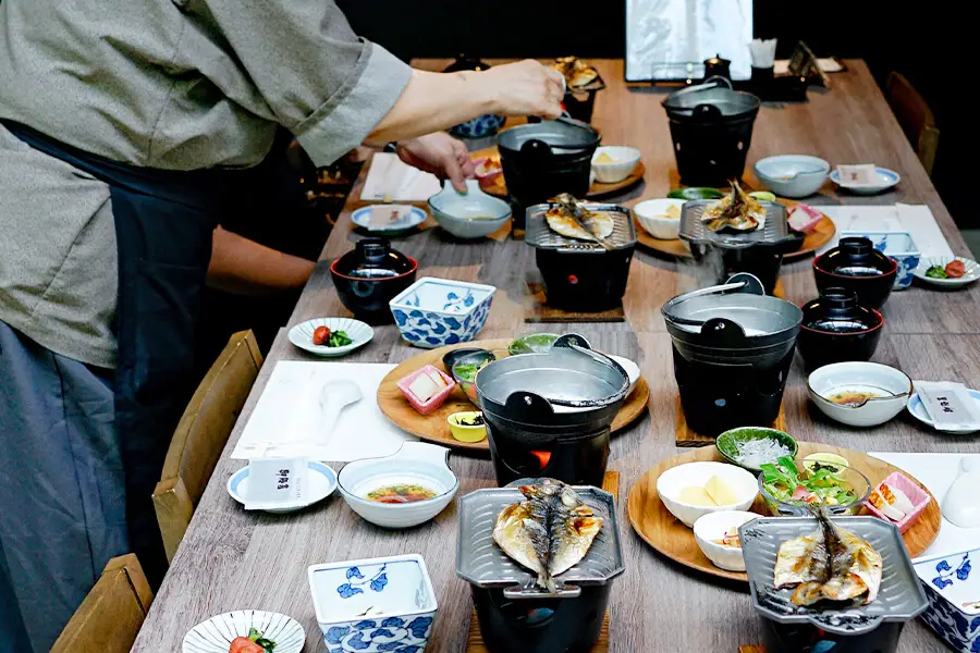 preparation repas kaiseki japon