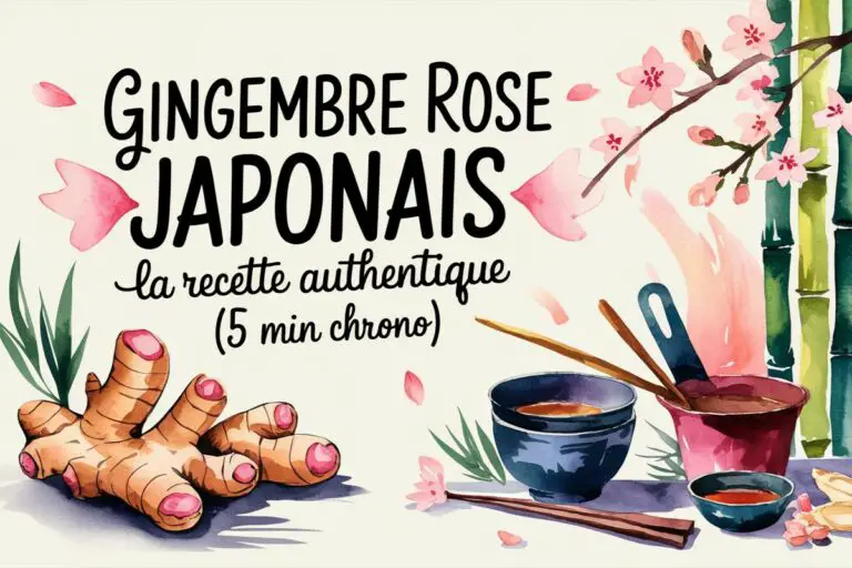 recette gingembre rose marine japonais
