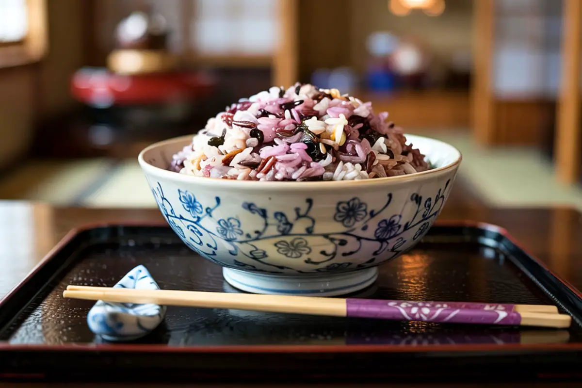 riz violet recette rice cooker