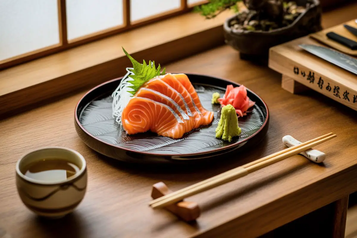 sashimi saumon restaurant japonais