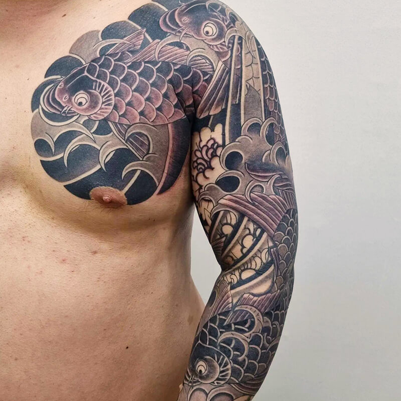 Tatouage Carpe Koi Les Secrets De Ce Motif Emblématique (+ Photos) RecettedeSushi.fr