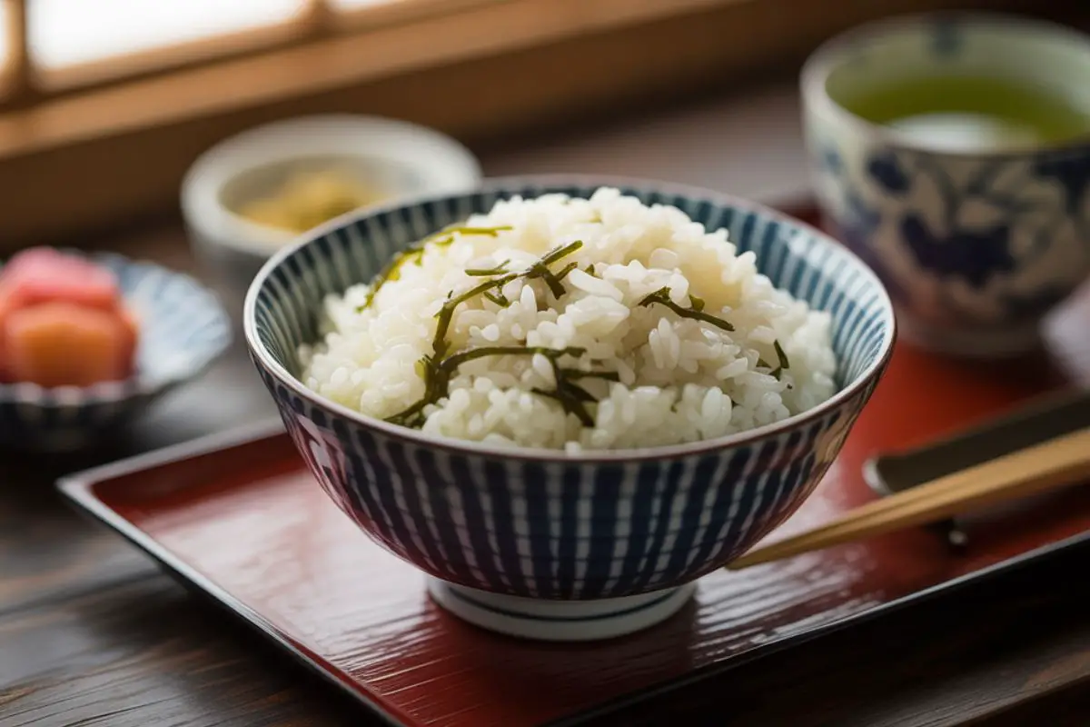 wakame gohan melange riz algue